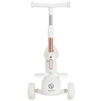 Trotinetă pentru copii cu trei roți Moni Velvet Royal (112285) 50 kg/ White photo 6