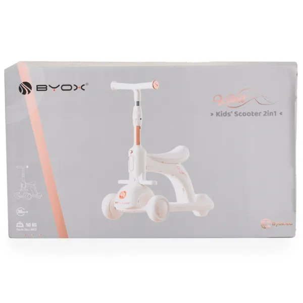 Детский трёхколёсный самокат Moni Velvet Royal (112285) 50 кг/ Белый photo 8 Детский трёхколёсный самокат Moni Velvet Royal (112285) 50 кг/ Белый photo 8