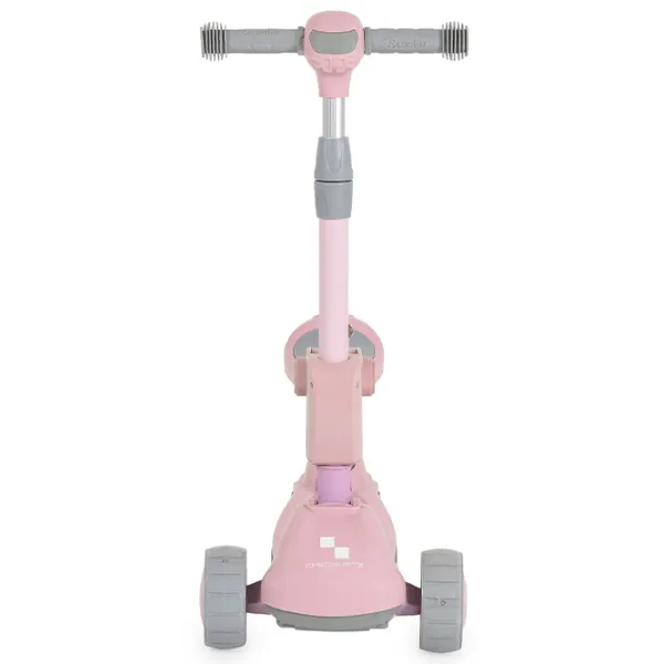 Детский трёхколёсный самокат Moni Checkmate (112286) 50 кг/ Розовый photo 3 Детский трёхколёсный самокат Moni Checkmate (112286) 50 кг/ Розовый photo 3