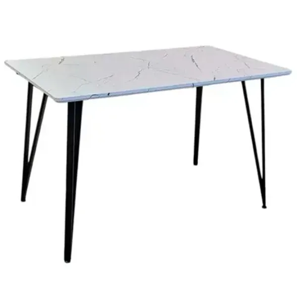Masă de bucătărie fixă Magnus DT 1002 MDF/ White photo 1 Masă de bucătărie fixă Magnus DT 1002 MDF/ White photo 1