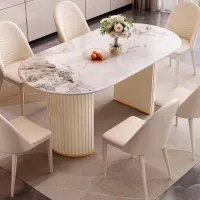 Masă de bucătărie fixă Magnus DT 1060 Ceramică/ White