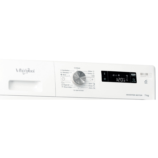 Стиральная машина Whirlpool FFS 7469 W EE 7 кг / 1350 об/мин / Белый photo 7 Стиральная машина Whirlpool FFS 7469 W EE 7 кг / 1350 об/мин / Белый photo 7