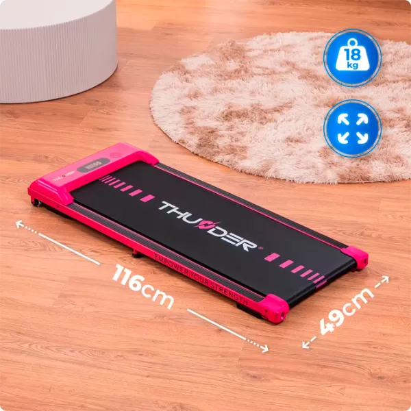 Беговая дорожка Thunder Idea 6 км/ч / 100 кг / Розовый photo 2