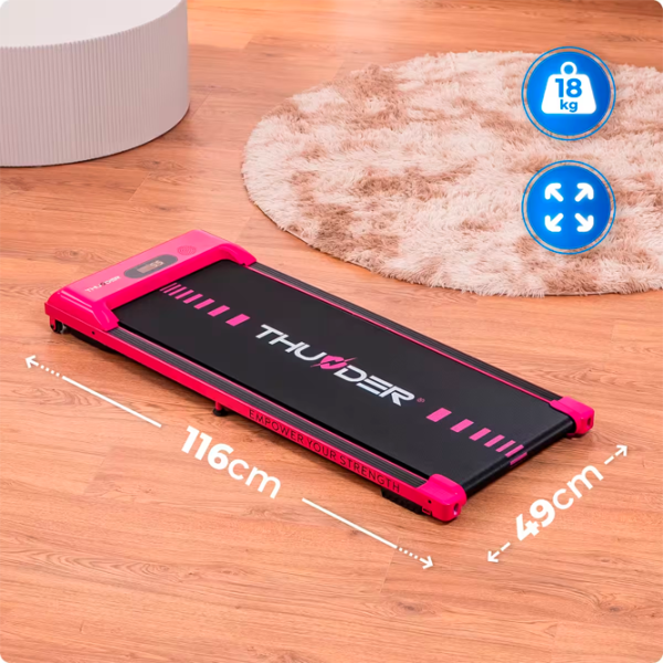 Беговая дорожка Thunder Idea 6 км/ч / 100 кг / Розовый photo 2