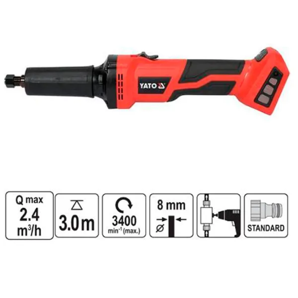 Polizor Yato YT82824 Drept / / Red photo 5