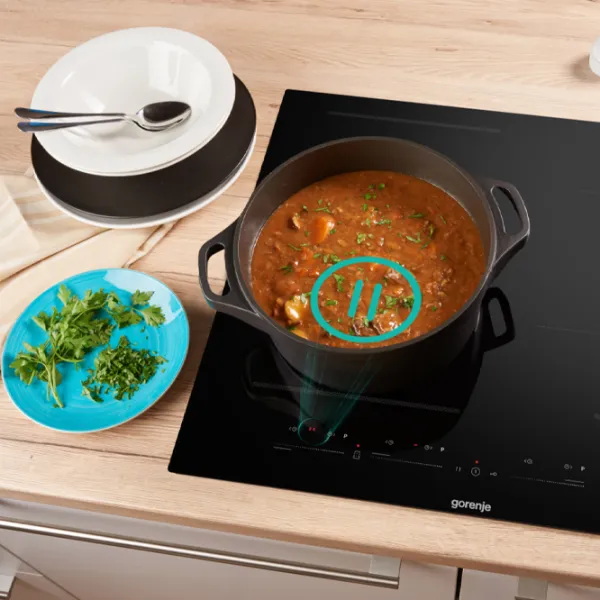 Индукционная варочная панель Gorenje GI6432BSCE Керамическое стекло / Черный photo 7