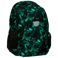 Ghiozdan pentru copii BackUP Dragon Green  / Black Green / 18l