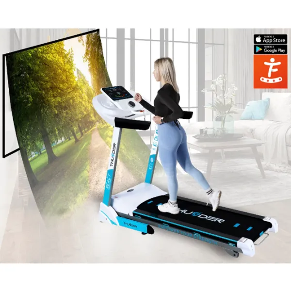 Bandă de alergat Thunder REACT-S 18 km/h / 160 kg / White photo 5