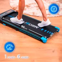 Bandă de alergat Thunder KINDI 6 km/h / 90 kg / Black photo 4