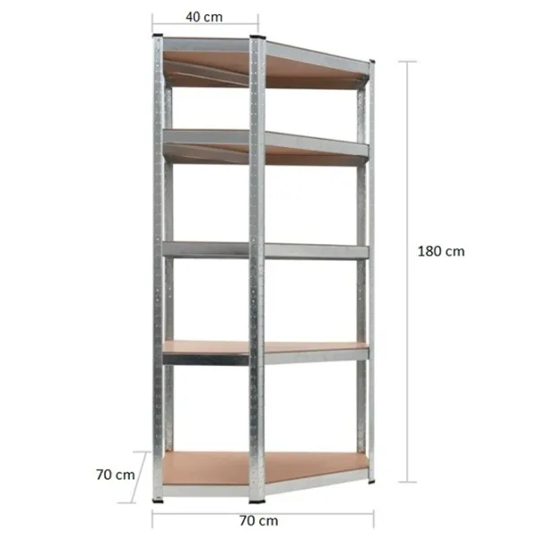 Etajeră Waltz VOR82631 Inox / MDF photo 2