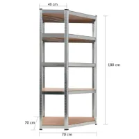 Etajeră Waltz VOR82631 Inox / MDF photo 2
