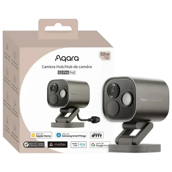 Cameră de supraveghere Aqara Hub G5 Pro (PoE) Cu fir/ Gray photo 2
