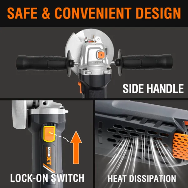 Polizor MaxXT MAG1700 Unghiular / 1700 W / Black photo 4 Polizor MaxXT MAG1700 Unghiular / 1700 W / Black photo 4