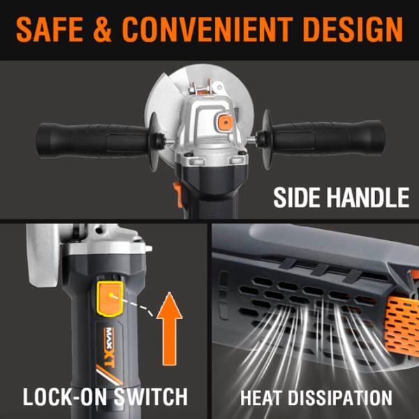 Polizor MaxXT MAG1700 Unghiular / 1700 W / Black photo 4 Polizor MaxXT MAG1700 Unghiular / 1700 W / Black photo 4