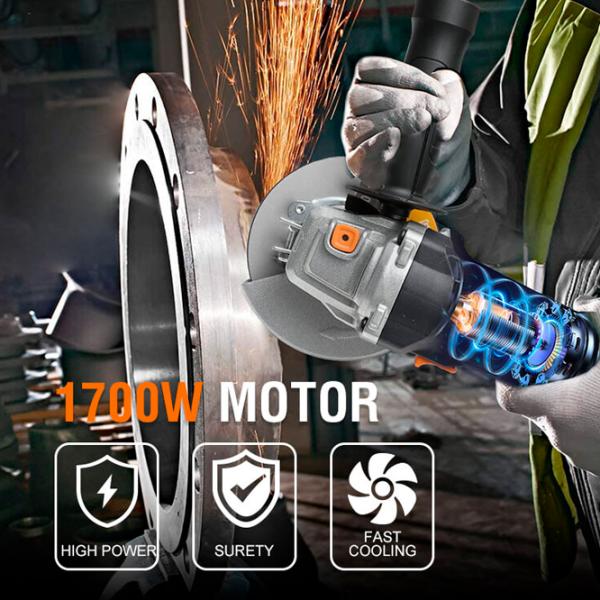 Polizor MaxXT MAG1700 Unghiular / 1700 W / Black photo 6 Polizor MaxXT MAG1700 Unghiular / 1700 W / Black photo 6