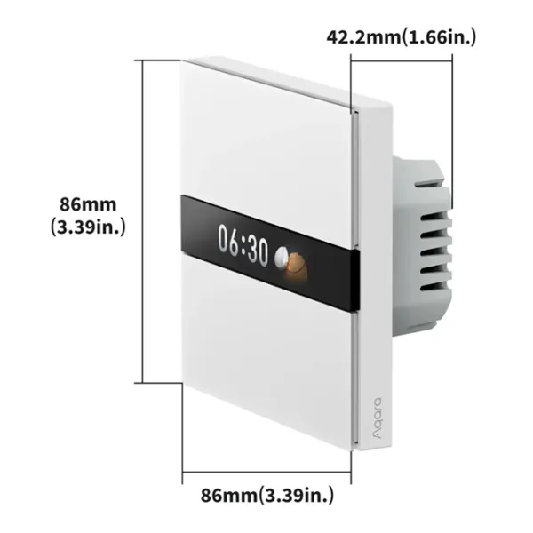 Controller inteligent Aqara Display Switch V1 White photo 5