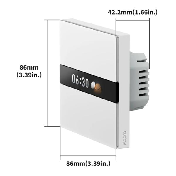 Controller inteligent Aqara Display Switch V1 White photo 5