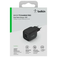 Сетевое зарядное устройство Belkin WCH011VFBK 2.4 А / Черный