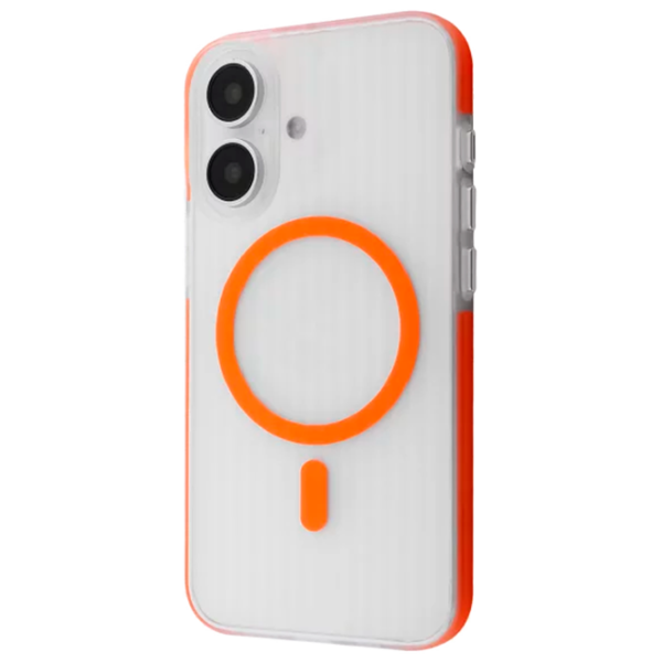Husă pentru smartphone Apple iPhone 17  Proove / MagSafe Back / TPU / Orange Transparent photo 1