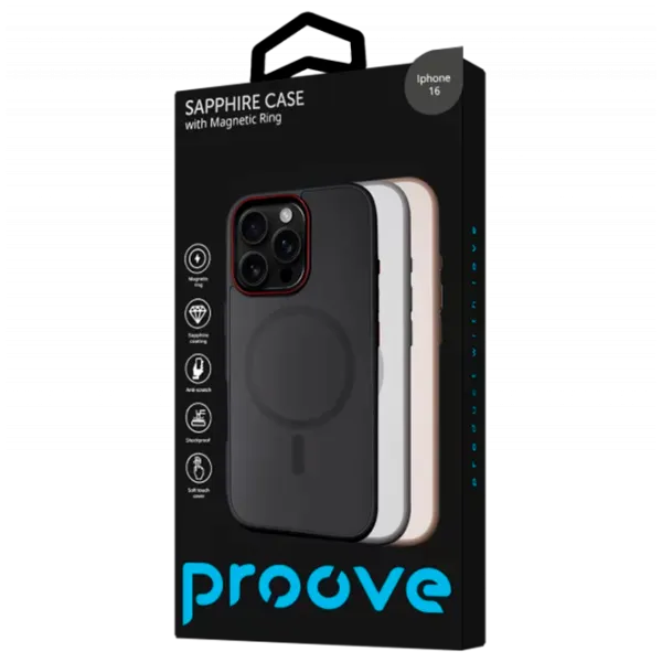 Чехол для смартфона Apple iPhone 17  Proove / MagSafe Back / ТПУ / Черный Черный photo 3