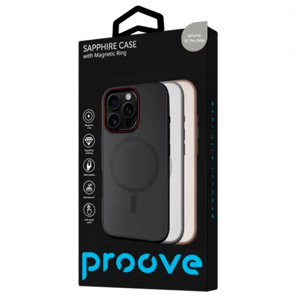 Чехол для смартфона Apple iPhone 17  Proove / MagSafe Back / ТПУ / Черный Натуральный Титан photo 3