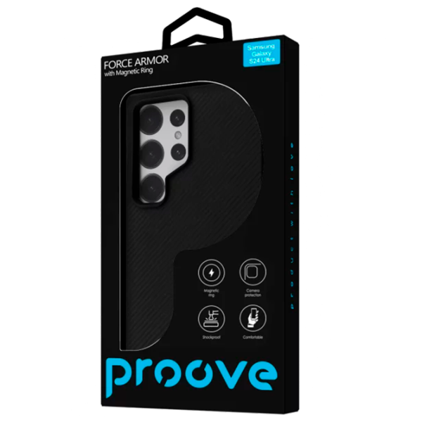 Чехол для смартфона Samsung Galaxy S25 Ultra Proove / MagSafe / Силикон / Угольный Черный photo 3 Чехол для смартфона Samsung Galaxy S25 Ultra Proove / MagSafe / Силикон / Угольный Черный photo 3