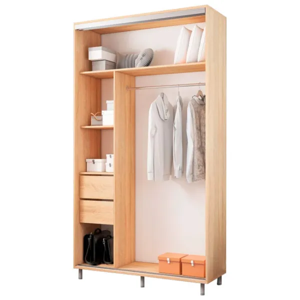 Dulap pentru haine Glisant Mobildor-Lux ARON S 1100 K2 3025 110 x 60 x 220 / PAL / Stejar Sonoma photo 2