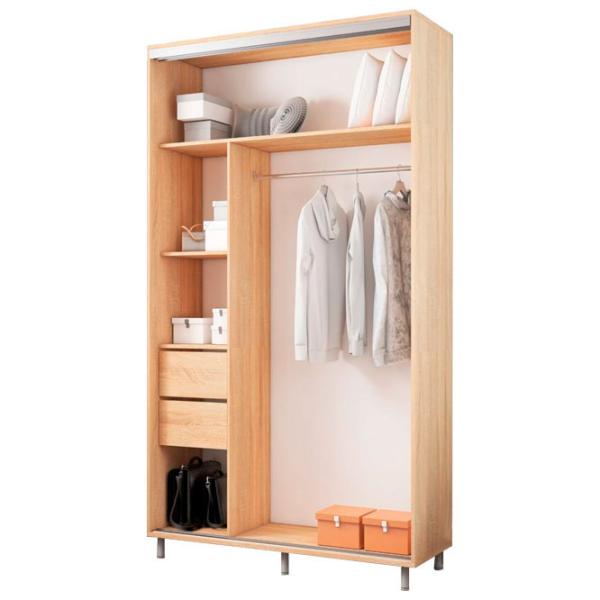 Dulap pentru haine Glisant Mobildor-Lux ARON S 1100 K2 3025 110 x 60 x 220 / PAL / Stejar Sonoma photo 2