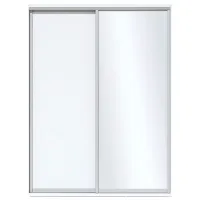 Dulap Glisant Fabrik Home 10926131 160 x 60 x 216 / PAL / Frasin alb