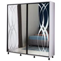 Шкаф Ambianta Tango 160 x 58см x 224 / ЛДСП / White