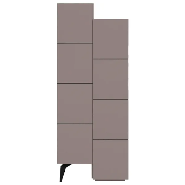 Dulap Showdeko Stair Multipurpose Cabinet 62.2 x 37.4 x 156 / PAL / Mokka photo 1 Dulap Showdeko Stair Multipurpose Cabinet 62.2 x 37.4 x 156 / PAL / Mokka photo 1