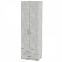 Шкаф KompaniT 12 60 x 46.4см x 195 / ЛДСП / Ателье светлый