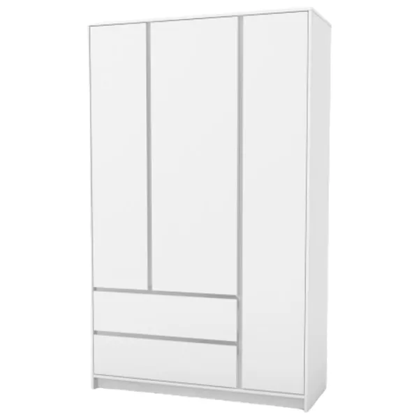 Шкаф Veres Bern 127 x 50.3см x 207.1 / ДСП / White photo 1