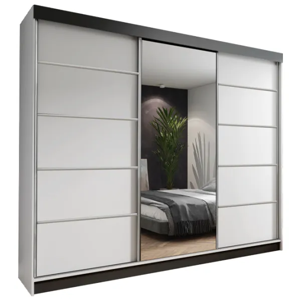 Шкаф Prime Furniture Amo 250 x 62см x 200 / ЛДСП / Серебро photo 1 Шкаф Prime Furniture Amo 250 x 62см x 200 / ЛДСП / Серебро photo 1