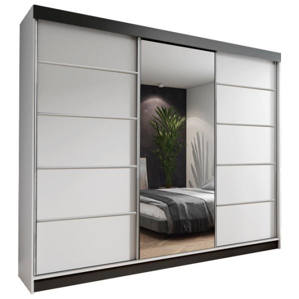 Шкаф Prime Furniture Amo 250 x 62см x 200 / ЛДСП / Серебро photo 1 Шкаф Prime Furniture Amo 250 x 62см x 200 / ЛДСП / Серебро photo 1