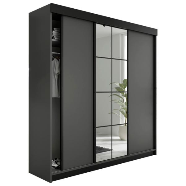 Dulap Prime Furniture Lamaro 200 x 59 x 205 / PAL / Grafit photo 1