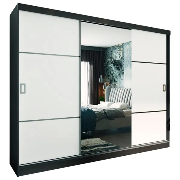 Шкаф Prime Furniture Retro 3 200 x 59см x 205 / ЛДСП / Чёрный photo 1 Шкаф Prime Furniture Retro 3 200 x 59см x 205 / ЛДСП / Чёрный photo 1