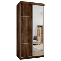 Шкаф Prime Furniture Top 23 Plus 100 100 x 62см x 200 / ЛДСП / Пепельно темный