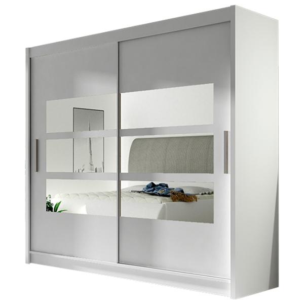Dulap Mobildor-Lux Bega III 180 x 58 x 215 / PAL / White photo 1 Dulap Mobildor-Lux Bega III 180 x 58 x 215 / PAL / White photo 1