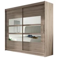 Шкаф Space Meble Bega III 58 x 180см x 215 / ЛДСП / Truffle