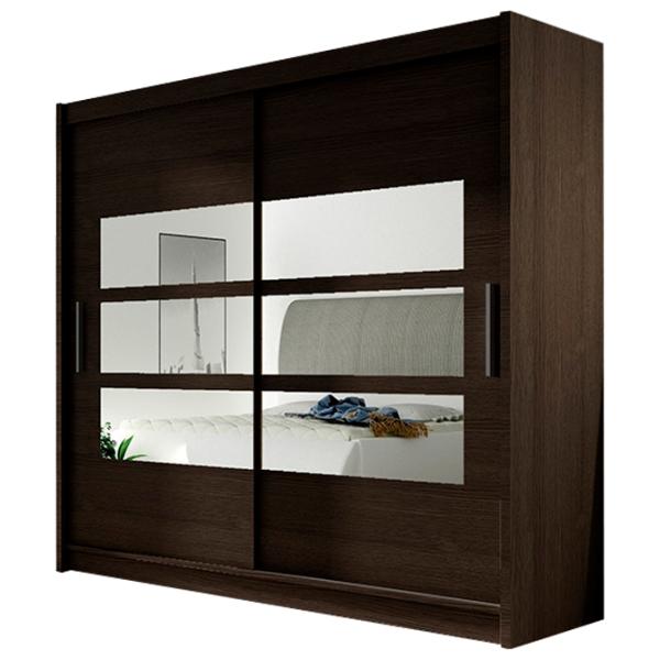 Dulap Space Meble Bega III 58 x 180 x 215 / PAL / Chocolate photo 1