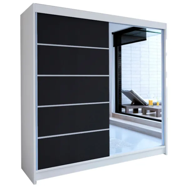 Dulap Space Meble Talin III 180 x 58 x 215 / PAL / White photo 1 Dulap Space Meble Talin III 180 x 58 x 215 / PAL / White photo 1