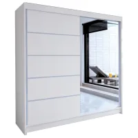 Шкаф Space Meble Talin III 180 x 58см x 215 / ЛДСП / White