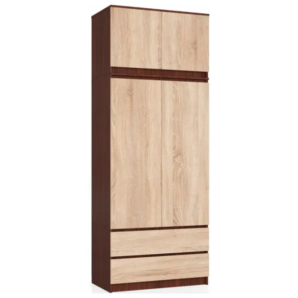Dulap Akord S90 2D2SZ 90 x 51 x 234 / PAL / Stejar Sonoma photo 1