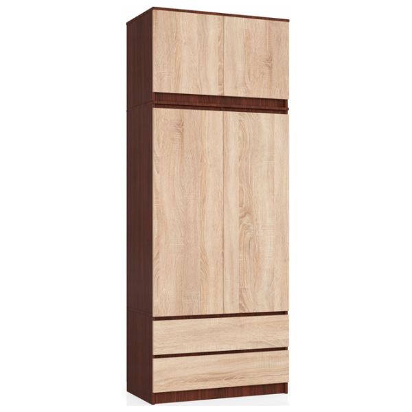 Dulap Akord S90 2D2SZ 90 x 51 x 234 / PAL / Stejar Sonoma photo 1