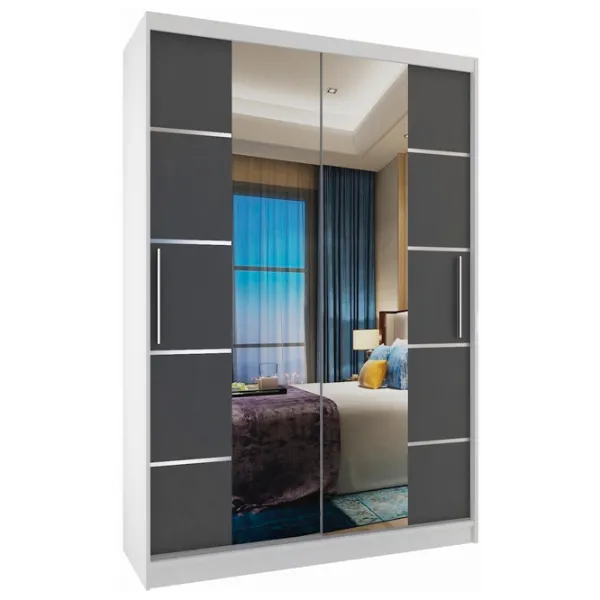 Шкаф Belini Premium ME SZP6 SZP6/1/W/SR/0/KLAL 60 x 133см x 216 / ЛДСП / White photo 1 Шкаф Belini Premium ME SZP6 SZP6/1/W/SR/0/KLAL 60 x 133см x 216 / ЛДСП / White photo 1