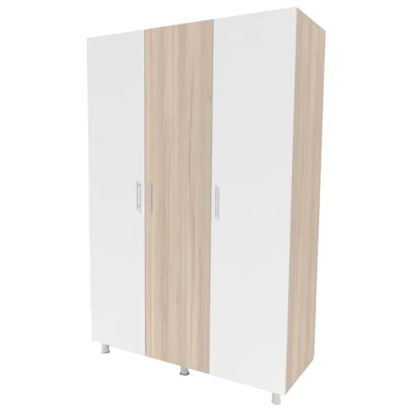 Dulap Smartex N3 160 x 52 x 208 / PAL / White - Stejar Deschis photo 1 Dulap Smartex N3 160 x 52 x 208 / PAL / White - Stejar Deschis photo 1