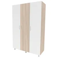 Dulap Smartex N3 160 x 52 x 208 / PAL / White - Stejar Deschis