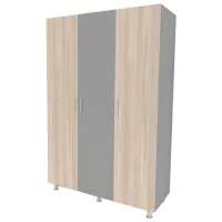 Шкаф Smartex N3 180 x 52см x 208 / ЛДСП / Графитовый