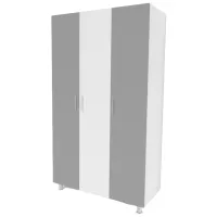 Шкаф Smartex N3 120 x 52см x 208 / ЛДСП / White